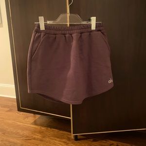 Alo yoga brand brown drawstring skirt